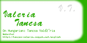 valeria tancsa business card